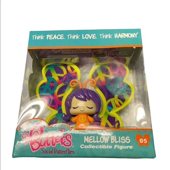 Lil’ Butters Social Butterflies Collectible Figurine “Mellow Bliss” #05 - Picture 1 of 5